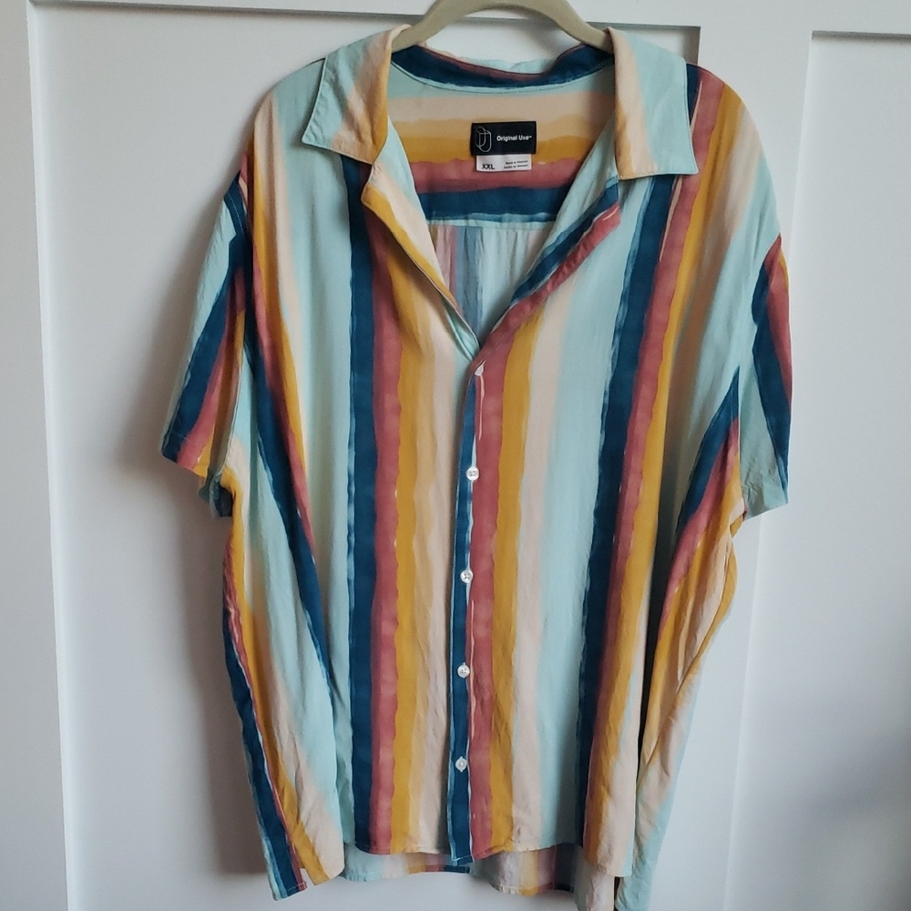 Original Use Multicolor Striped Casual Shirt